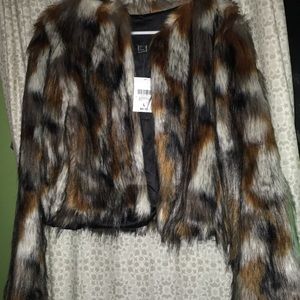 Faux fur jacket